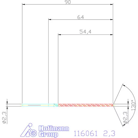 Garant Mélyfurat fúró HSS-E 2,3 mm