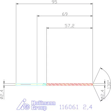 Garant Mélyfurat fúró HSS-E 2,4 mm