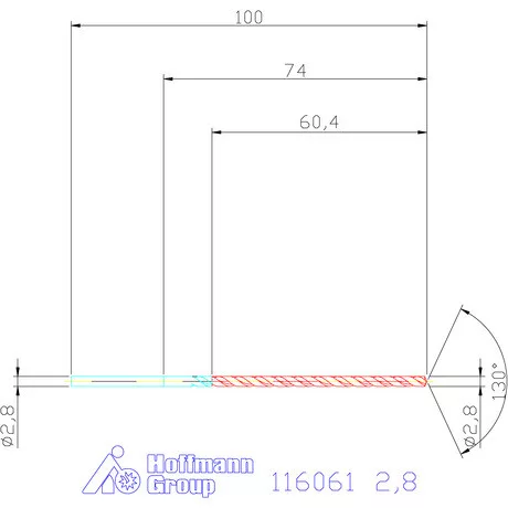 Garant Mélyfurat fúró HSS-E 2,8 mm