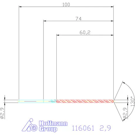 Garant Mélyfurat fúró HSS-E 2,9 mm