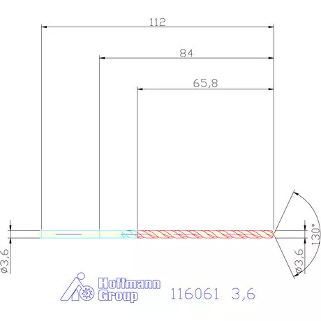 Garant Mélyfurat fúró HSS-E 3,6 mm