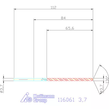 Garant Mélyfurat fúró HSS-E 3,7 mm