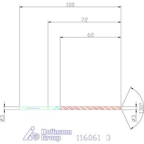 Garant Mélyfurat fúró HSS-E 3 mm