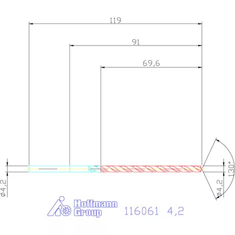 Garant Mélyfurat fúró HSS-E 4,2 mm