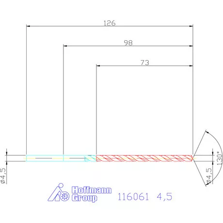 Garant Mélyfurat fúró HSS-E 4,5 mm