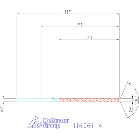 Garant Mélyfurat fúró HSS-E 4 mm
