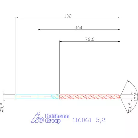Garant Mélyfurat fúró HSS-E 5,2 mm
