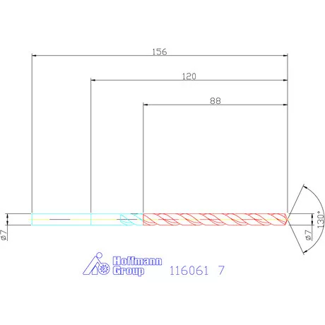 Garant Mélyfurat fúró HSS-E 7 mm