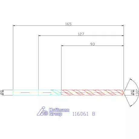Garant Mélyfurat fúró HSS-E 8 mm