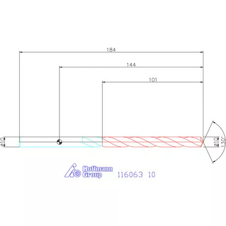 Garant Mélyfurat fúró HSS-E 10 mm