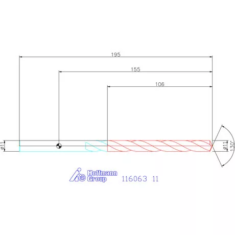 Garant Mélyfurat fúró HSS-E 11 mm