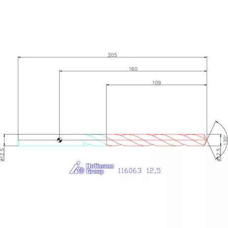 Garant Mélyfurat fúró HSS-E 12,5 mm