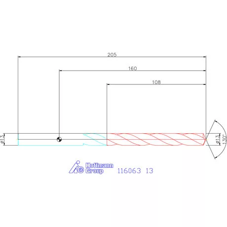Garant Mélyfurat fúró HSS-E 13 mm
