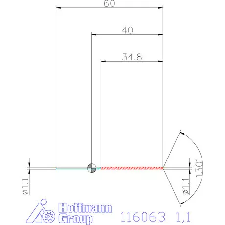 Garant Mélyfurat fúró HSS-E 1,1 mm