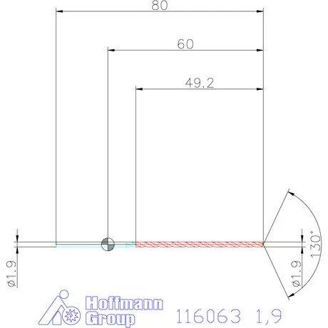 Garant Mélyfurat fúró HSS-E 1,9 mm