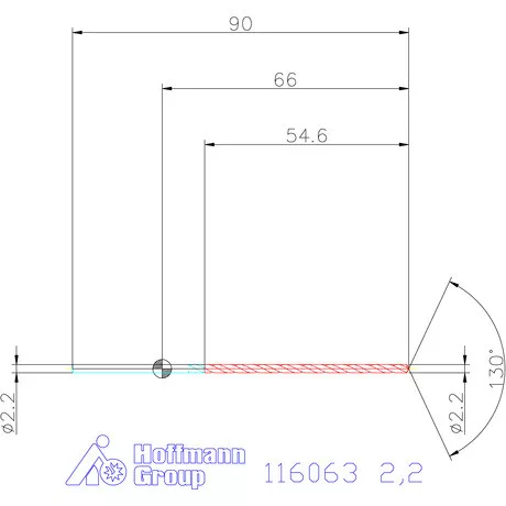 Garant Mélyfurat fúró HSS-E 2,2 mm