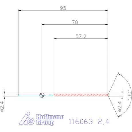 Garant Mélyfurat fúró HSS-E 2,4 mm