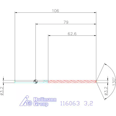 Garant Mélyfurat fúró HSS-E 3,2 mm