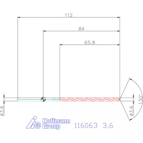 Garant Mélyfurat fúró HSS-E 3,6 mm