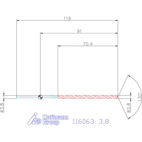 Garant Mélyfurat fúró HSS-E 3,8 mm