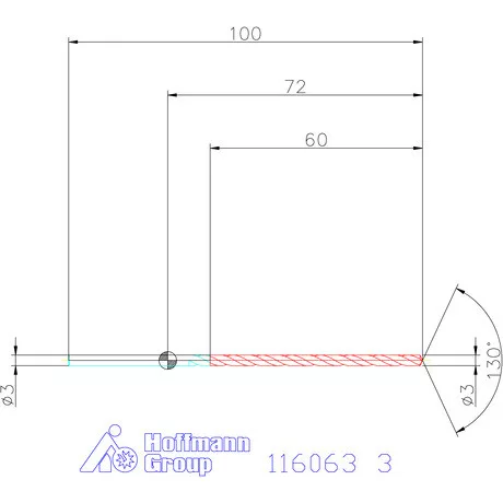 Garant Mélyfurat fúró HSS-E 3 mm