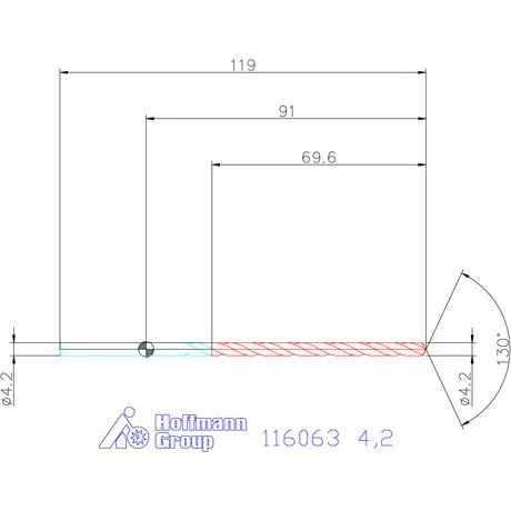 Garant Mélyfurat fúró HSS-E 4,2 mm