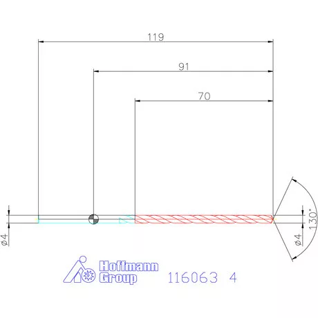 Garant Mélyfurat fúró HSS-E 4 mm