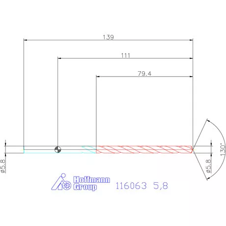 Garant Mélyfurat fúró HSS-E 5,8 mm