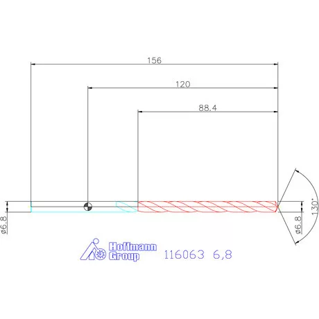 Garant Mélyfurat fúró HSS-E 6,8 mm