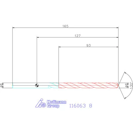 Garant Mélyfurat fúró HSS-E 8 mm