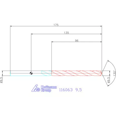 Garant Mélyfurat fúró HSS-E 9,5 mm