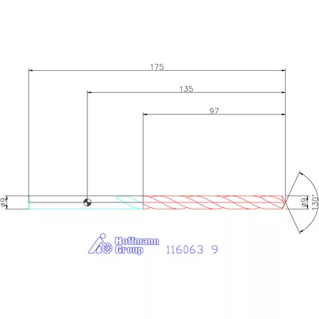 Garant Mélyfurat fúró HSS-E 9 mm