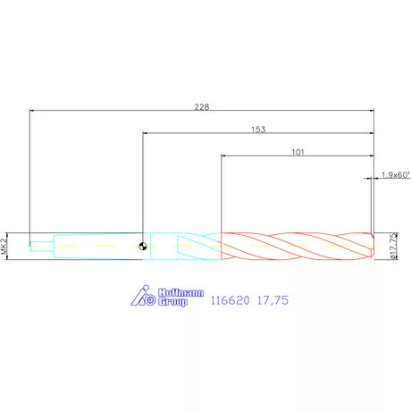 Garant Felfúró HSS N 17,75 mm