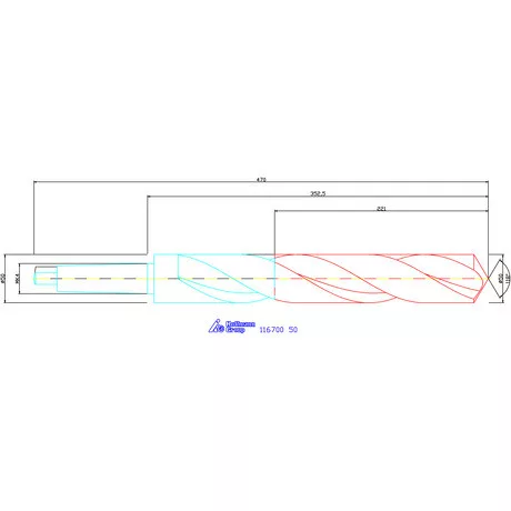 Garant Csigafúró, hosszú HSS N 50 mm