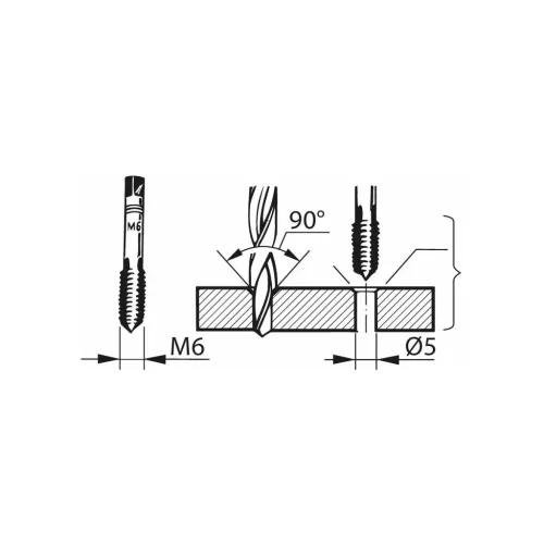 Garant Lépcsős magfurat fúró HSS 90° M4