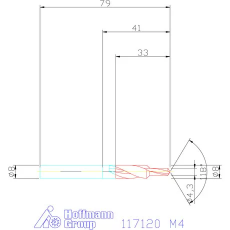 Garant Rövid lépcsős fúró HSS 90° M4