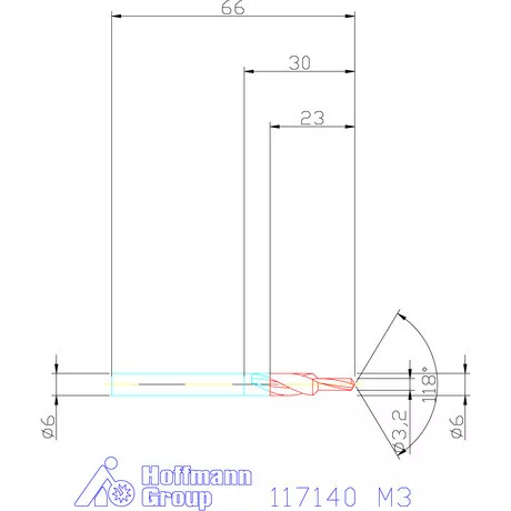 Garant Rövid lépcsős fúró HSS 90° M3