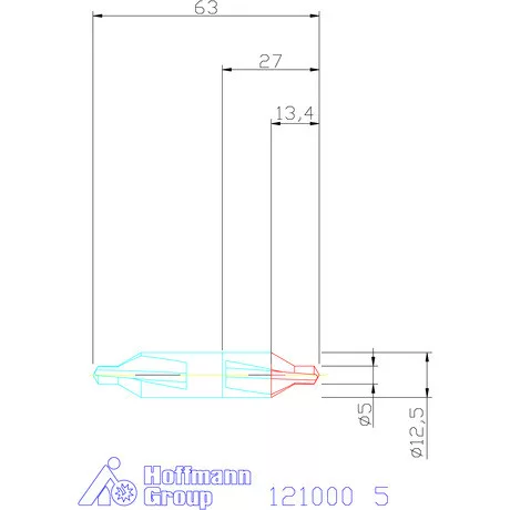 Garant VHM központfúró A 5 mm
