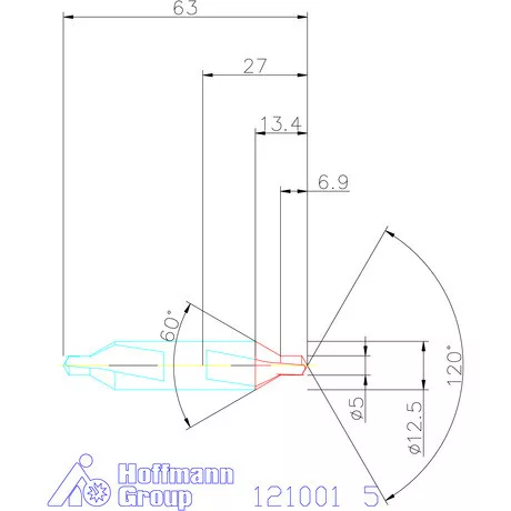 Garant VHM központfúró A 5 mm