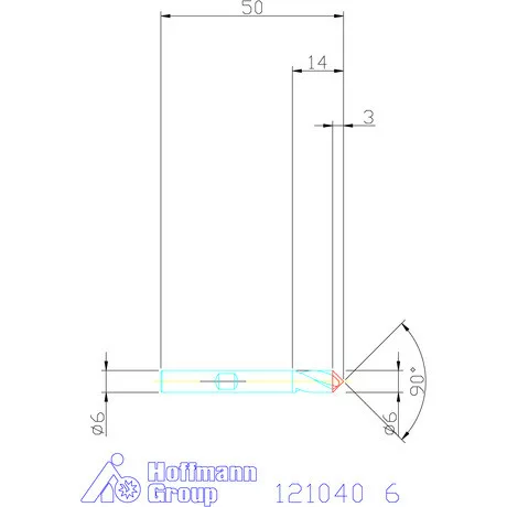 Garant VHM-NC központozó 90° spirális 6 mm