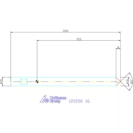 Garant VHM NC központozó 90° extra hosszú spirális 16 mm