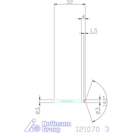 Garant VHM-NC központozó 142° spirális 3 mm