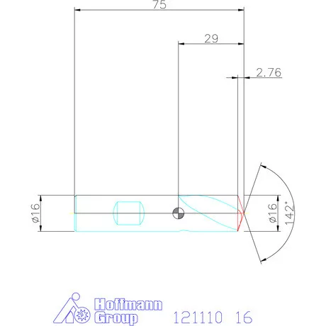 Garant VHM-NC központozó 142° spirális 16 mm