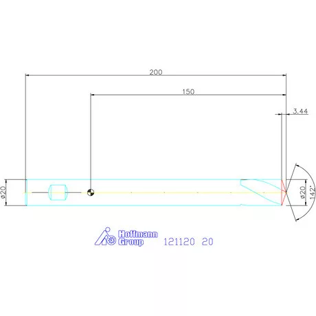 Garant VHM NC központozó 142° extra hosszú spirális 20 mm