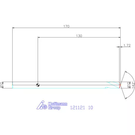 Garant VHM NC központozó 142° extra hosszú spirális 10 mm
