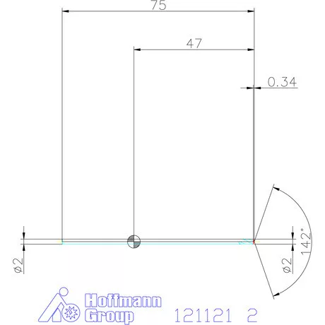 Garant VHM NC központozó 142° extra hosszú spirális 2 mm