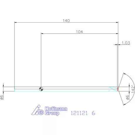 Garant VHM NC központozó 142° extra hosszú spirális 6 mm