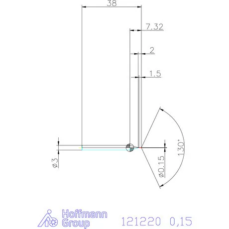Garant VHM-HPC mikrofúró 0,15 mm