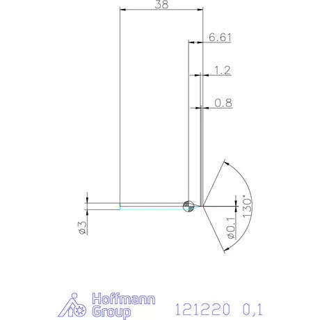 Garant VHM-HPC mikrofúró 0,1 mm