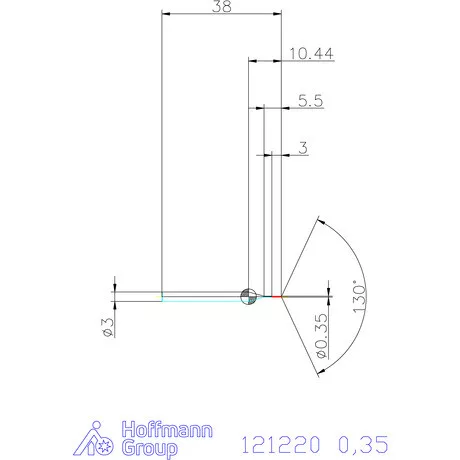 Garant VHM-HPC mikrofúró 0,35 mm
